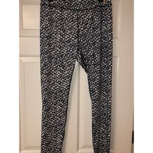 Michael Kors Athletic Pants Leggings Women's Large blue EUC